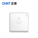 正泰（CHNT）开关插座墙壁面板二三插座电源86型窄边框大面板 NEW6M白色 门铃开关