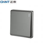 正泰（CHNT）开关插座墙壁面板二三插座电源86型窄边框大面板  NEW6-M00105幻银灰 一开单控