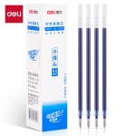 得力(deli) 20支/盒 拔帽中性笔笔芯0.5mm子弹头签字笔水笔替芯(6600/33109/Q7适用)蓝色S760