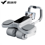 麦瑞克（MERACH） 健腹轮自动回弹肘撑腹肌轮家用健身器 【专利四轮+双倍回弹】灰色MR-2407G