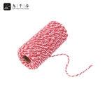 九千谷 棉绳彩色绳子 红白棉线绳手工挂毯编织线粽子绳 2mm约100米6638
