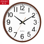 精科(JINGKE) 9139时尚简约时钟木纹标准款(12英寸)