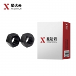 星达云 六角螺母发黑 M6/个