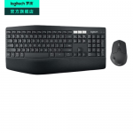 罗技（Logitech）MK850无线蓝牙键鼠套装 无线蓝牙键盘鼠标套装 办公键鼠 Mac ipad电脑键盘无线键鼠双模连接带掌托 黑色