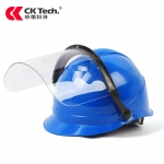 成楷科技（CK-Tech）国标电力安全帽 工地施工防砸 带抗冲击面屏 CKT-MP2099B 蓝色 (顶）