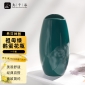九千谷 陶瓷花瓶插花摆件绿植花卉干花仿真花现代简约装饰品 祖母绿4640