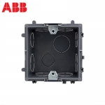 ABB开关插座面板 86型暗装底盒接线盒 AU565 1个