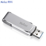 朗科（Netac）U388 U盘 高速USB3.0 带指示灯 金属旋转优盘 128GB 电脑U盘