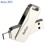 朗科（Netac） G473 U盘转型双接口金属手机电脑优盘 256GB 可旋转 高速度传输