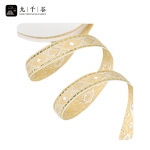 九千谷 丝带包装带礼物礼品盒民族风装饰绑带diy飘带牙白色1.2cm*9m