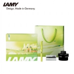 凌美（LAMY） 钢笔礼盒 狩猎德国小镇正姿钢笔学生文具 节日礼物企业团购 海德堡绿0.5mm