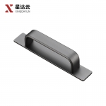 星达云  免打孔铝合金拉手木门窗户推拉门玻璃移门自粘贴抽屉橱柜 灰色 213mm长度
