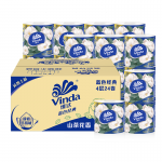 维达（Vinda）有芯卷纸 蓝色经典4层140克*24卷 山茶花香 卫生纸卷筒纸纸巾整箱