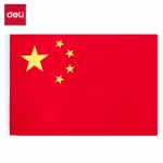 得力（deli） 3221  1号国旗/五星红旗(192*288cm) 学校户外门口店铺商场室外马路灯道旗国庆节