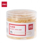得力（deli） 3213乳胶圈 微黄 100g 办公耐用弹力橡皮筋/橡胶圈/牛皮筋 财务用品 办公用品