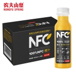 农夫山泉 NFC果汁100%NFC纯果汁鲜果压榨家庭聚会即饮饮品橙汁300ml*24瓶纸箱装【满10箱全国包邮】