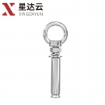 星达云 M6*150 304不锈钢吊环膨胀螺丝带环挂钩带圈万能吊环膨胀螺栓 2个/包
