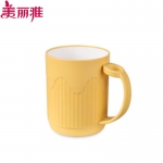 美丽雅（MARYY）漱口杯牙刷杯子牙缸宿舍水杯洗漱杯塑料杯口盅牙膏牙具 条纹口杯1个装