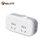 公牛（BULL） GN-934K(S)吸塑装转换器转换插头多用功能插座转换器分插移位器无线插排（2922）