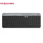 罗技（Logitech）   K580 多设备键盘 无线蓝牙全尺寸办公键盘 ipad手机平板电脑键盘 黑色