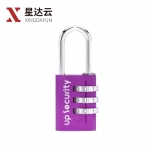 星达云 铝合金密码挂锁 家用箱包防雨锈密码挂锁 小号 尊贵紫