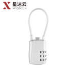 星达云 锌合金钢缆绳密码锁 密码锁旅行箱包背包锁 银色 26mm