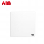 ABB开关插座面板 一开双控单开双控开关 盈致系列 白色 CA105