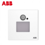 ABB开关插座面板 人体红外壁角灯LED 过道踢脚 地脚灯 盈致系列 白色 CA457
