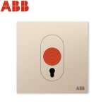 ABB开关插座面板 报警开关 86型SOS求救墙壁呼救开关 盈致系列 金色 CA419-ZG