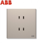 ABB 轩璞 二位中标二极插座 10A 馥郁金 CF212-WG