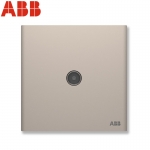 ABB 轩璞 一位电视插座 馥郁金 CF301-WG