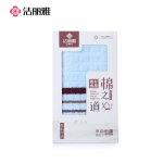 洁丽雅 7485长绒棉毛巾吸水绣花洗脸巾柔软洁面巾横条纹擦脸巾33*69cm70g